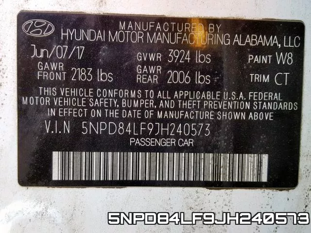 5NPD84LF9JH240573 фото 2