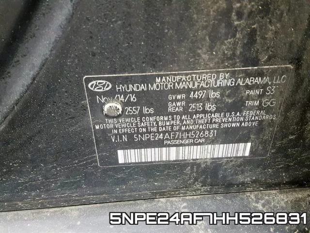 5NPE24AF7HH526831 фото 2
