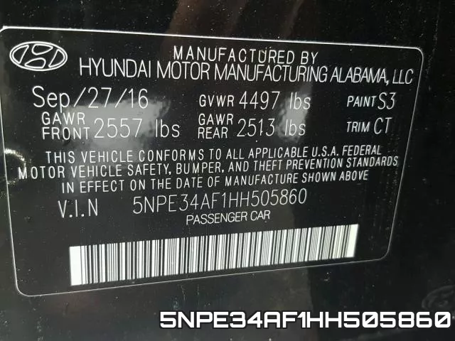 5NPE34AF1HH505860 фото 2