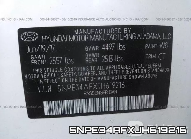 5NPE34AFXJH619216 фото 10