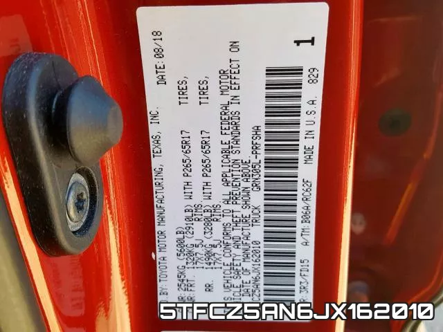 5TFCZ5AN6JX162010 фото 2