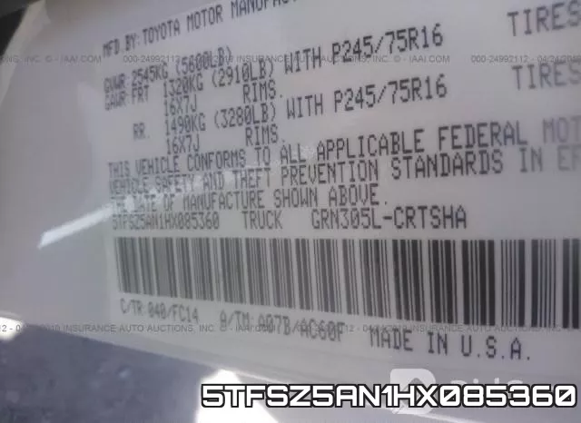 5TFSZ5AN1HX085360 фото 10