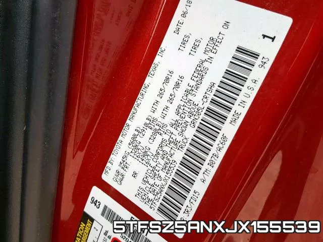 5TFSZ5ANXJX155539 фото 2