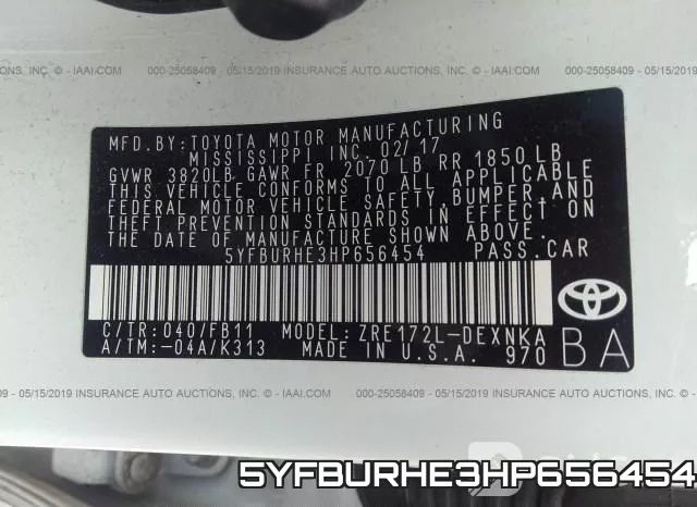 5YFBURHE3HP656454 фото 10