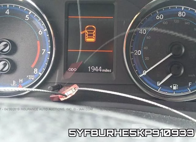 5YFBURHE5KP910933 фото 8