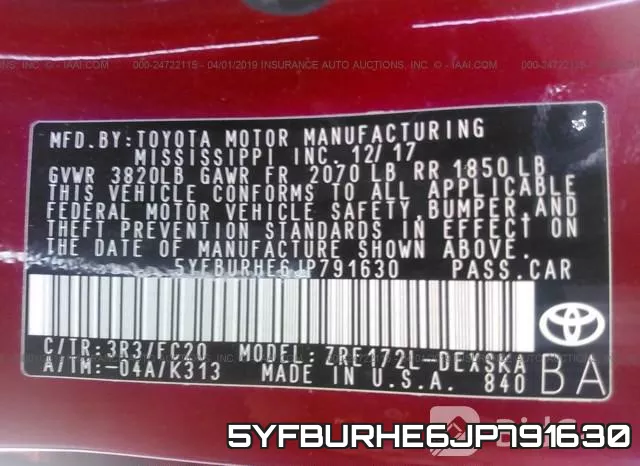 5YFBURHE6JP791630 фото 10