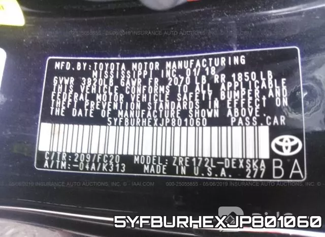 5YFBURHEXJP801060 фото 10