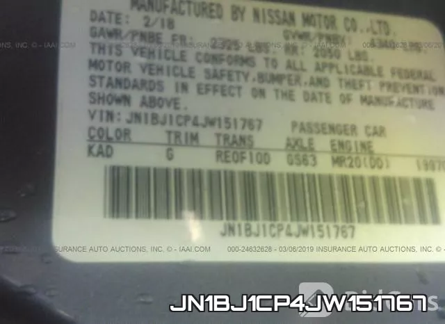 JN1BJ1CP4JW151767 фото 9