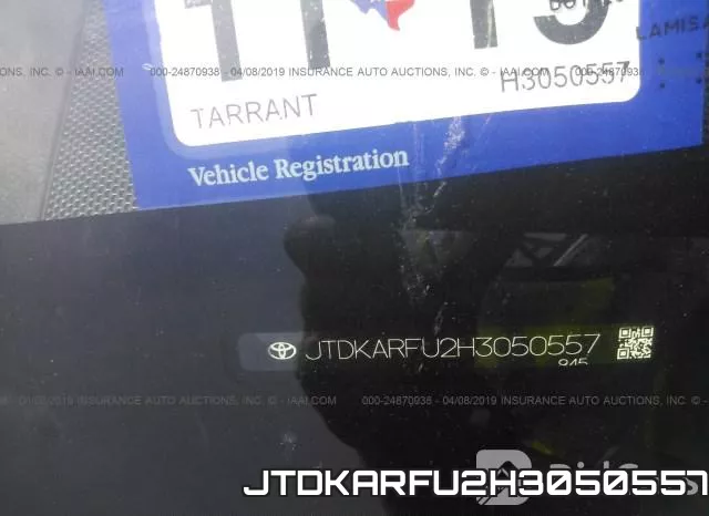 JTDKARFU2H3050557 фото 10