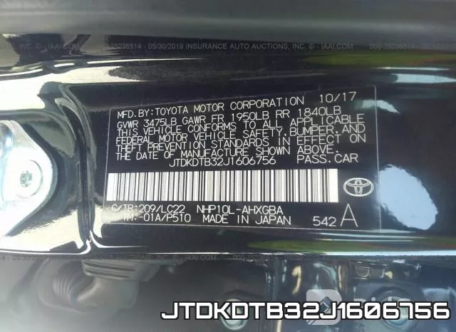 JTDKDTB32J1606756 фото 10