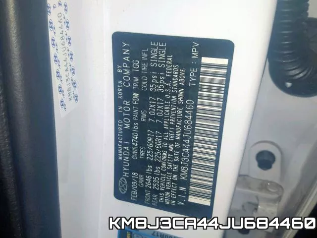 KM8J3CA44JU684460 фото 2