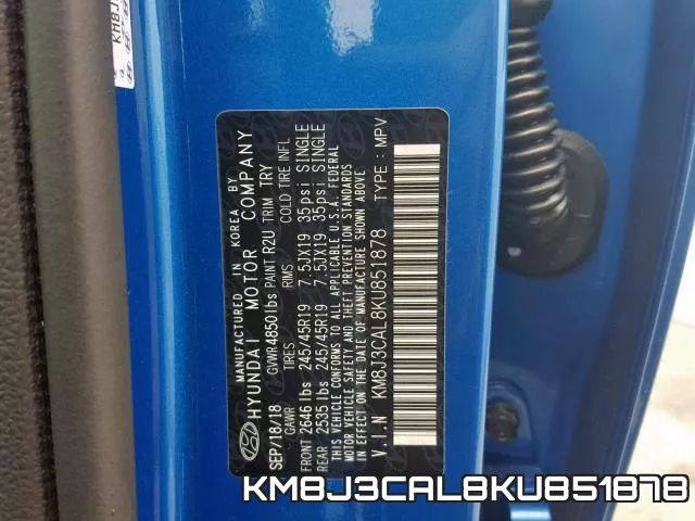 KM8J3CAL8KU851878 фото 2