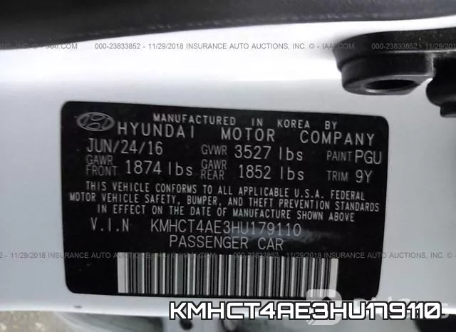 KMHCT4AE3HU179110 фото 10