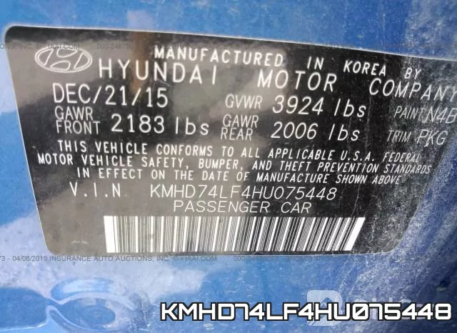 KMHD74LF4HU075448 фото 10