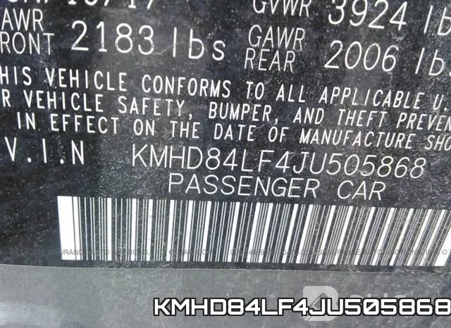 KMHD84LF4JU505868 фото 10