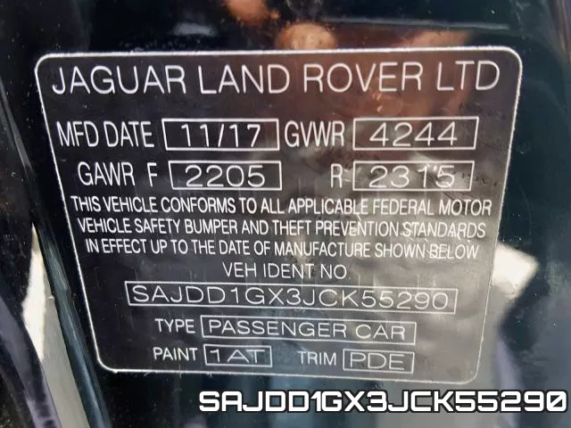 SAJDD1GX3JCK55290 фото 2