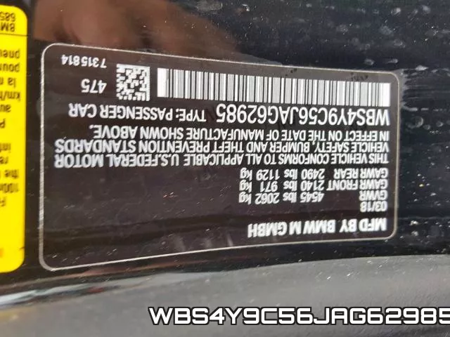 WBS4Y9C56JAG62985 фото 2