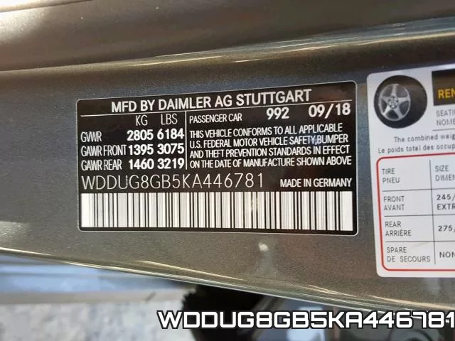 WDDUG8GB5KA446781 фото 2