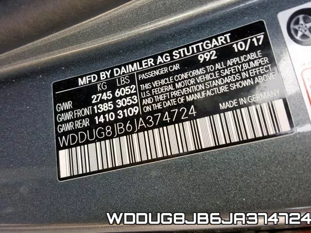WDDUG8JB6JA374724 фото 2