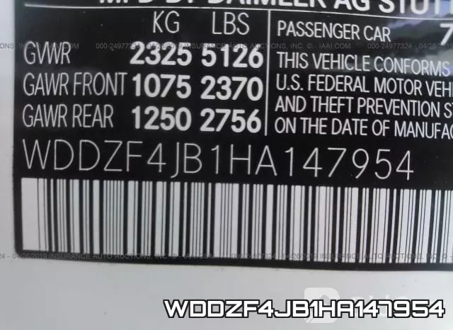 WDDZF4JB1HA147954 фото 10