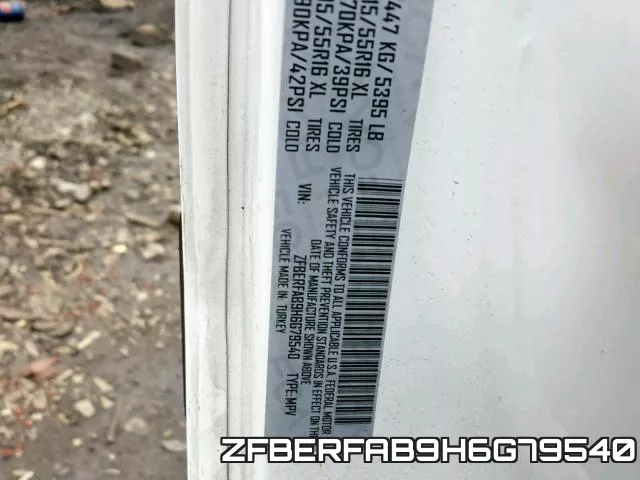 ZFBERFAB9H6G79540 фото 2