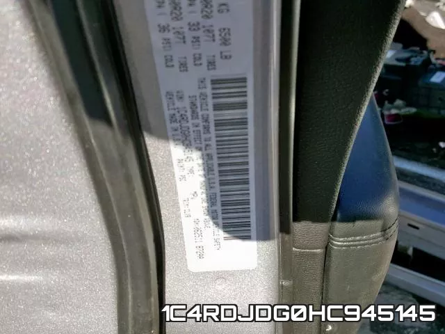 1C4RDJDG0HC945145 фото 2