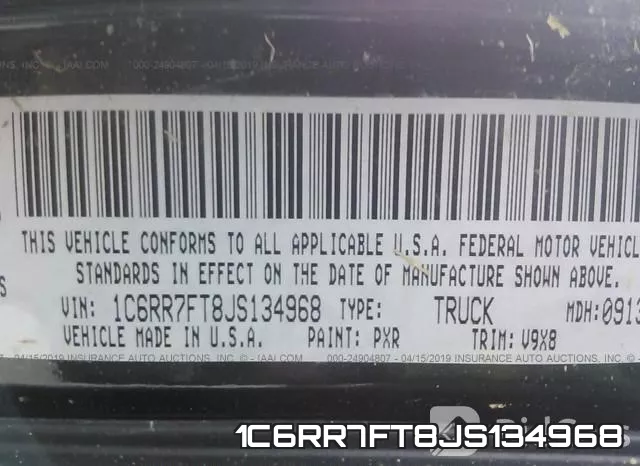 1C6RR7FT8JS134968 фото 10