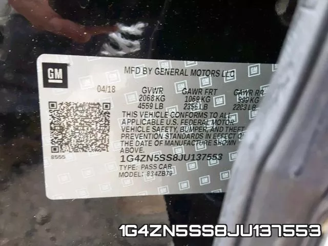 1G4ZN5SS8JU137553 фото 2