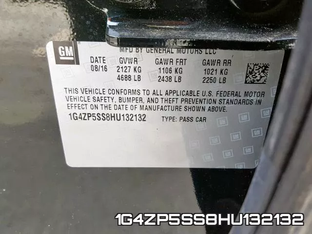 1G4ZP5SS8HU132132 фото 2