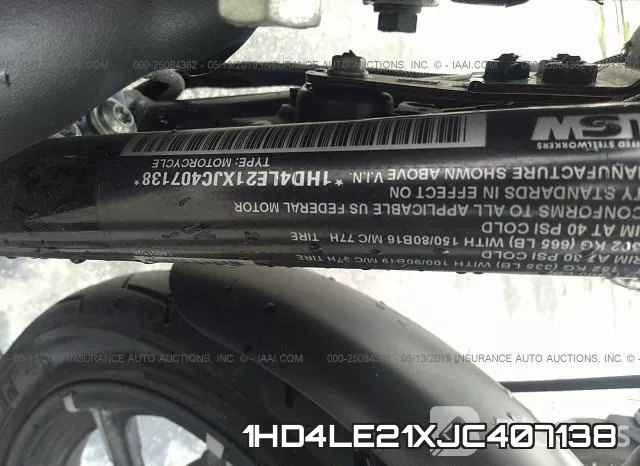 1HD4LE21XJC407138 фото 2