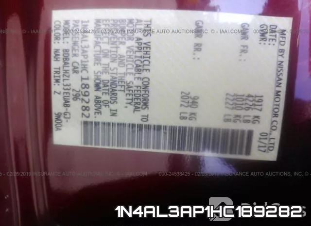 1N4AL3AP1HC189282 фото 10