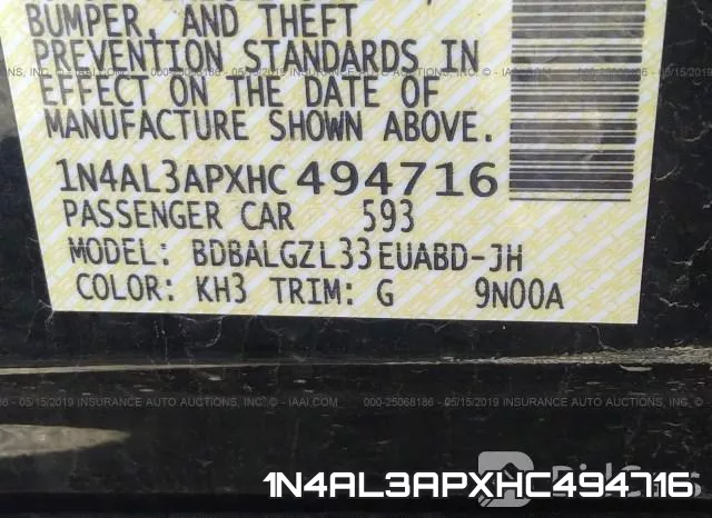 1N4AL3APXHC494716 фото 10