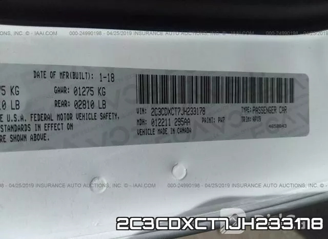 2C3CDXCT7JH233178 фото 10