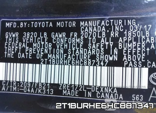 2T1BURHE6HC887347 фото 10