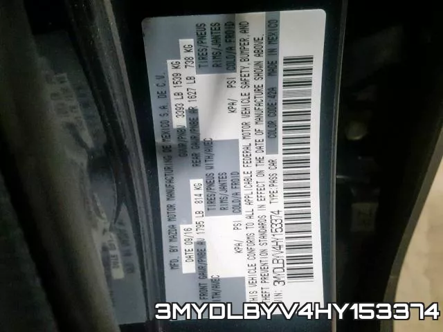 3MYDLBYV4HY153374 фото 2