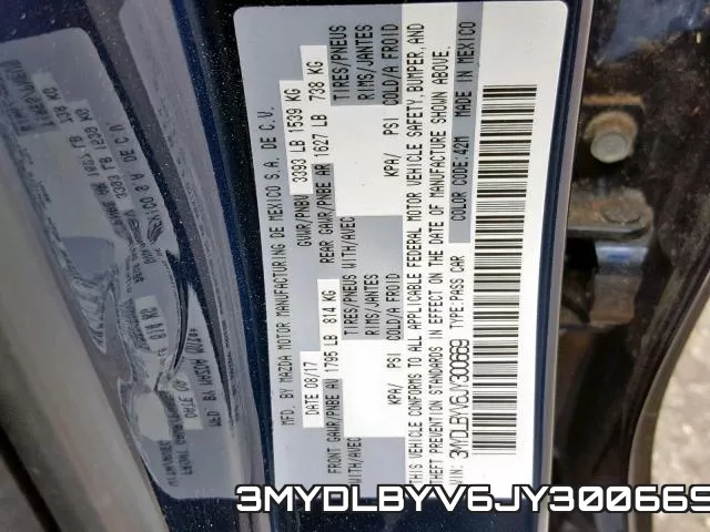 3MYDLBYV6JY300669 фото 2