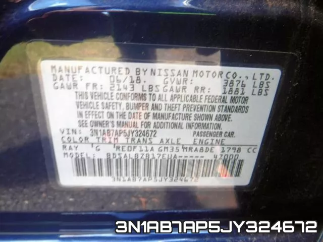 3N1AB7AP5JY324672 фото 2