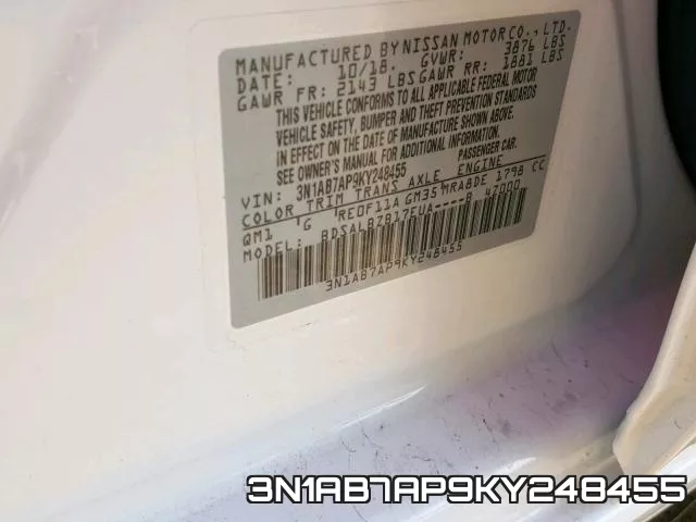 3N1AB7AP9KY248455 фото 2