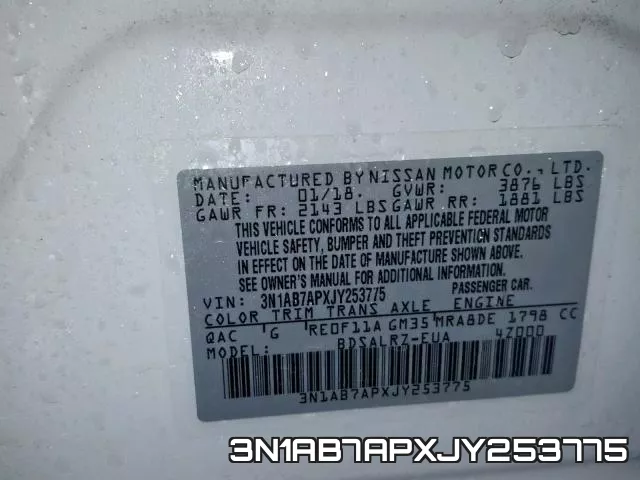 3N1AB7APXJY253775 фото 2