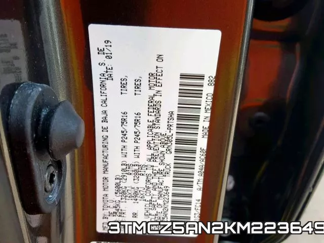 3TMCZ5AN2KM223649 фото 2