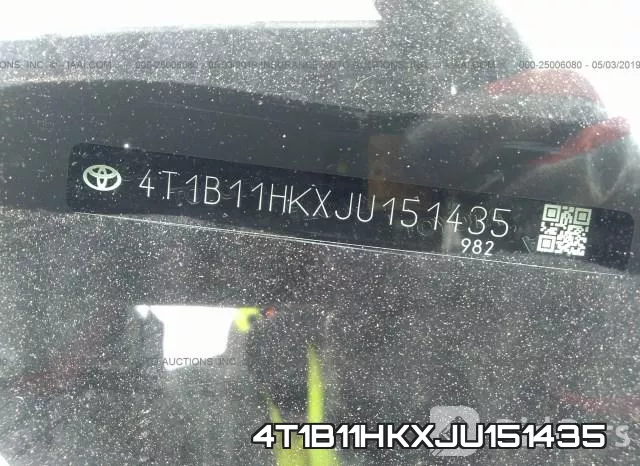 4T1B11HKXJU151435 фото 10