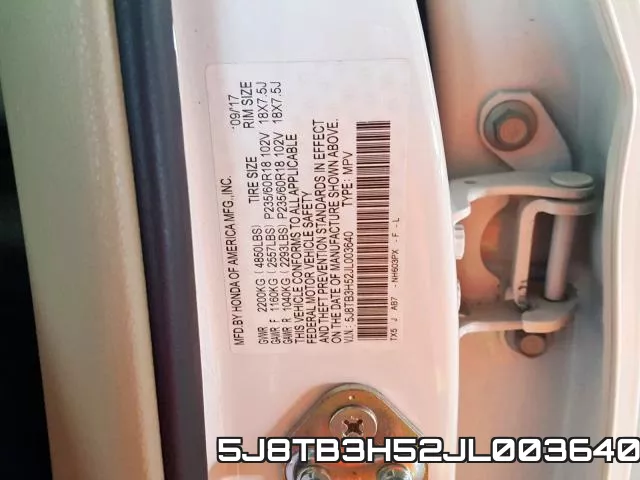 5J8TB3H52JL003640 фото 2