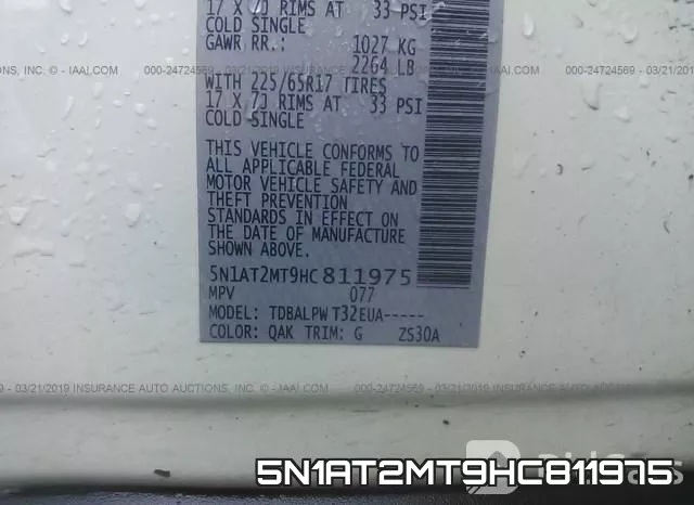 5N1AT2MT9HC811975 фото 10