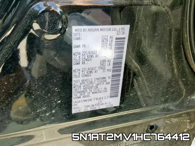 5N1AT2MV1HC764412 фото 2