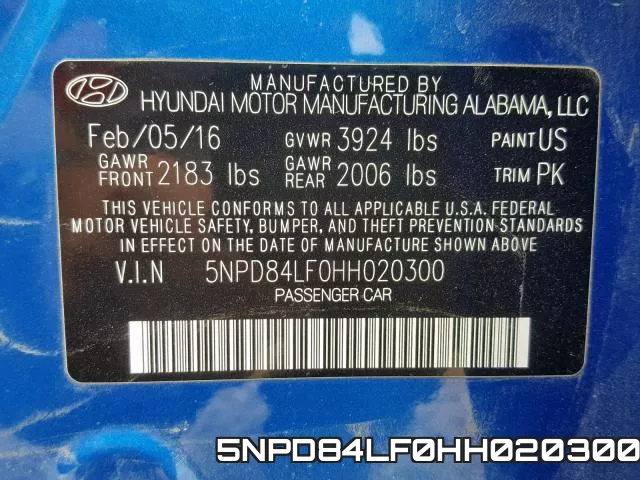 5NPD84LF0HH020300 фото 2