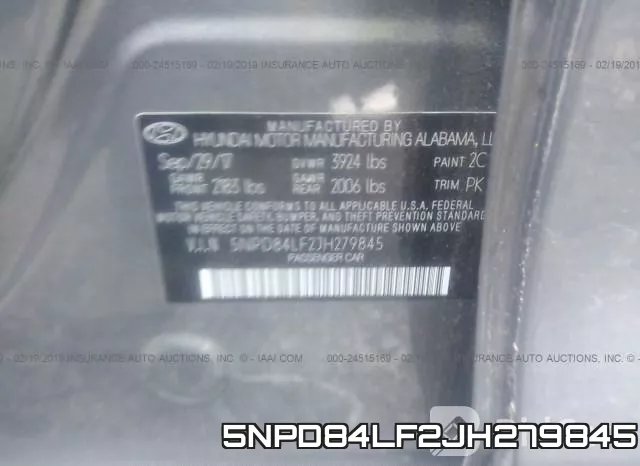 5NPD84LF2JH279845 фото 10