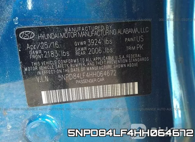 5NPD84LF4HH064672 фото 10