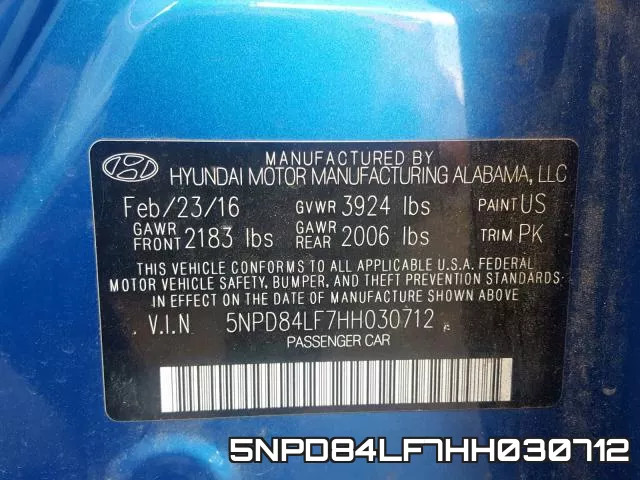 5NPD84LF7HH030712 фото 2