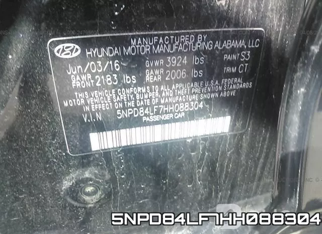 5NPD84LF7HH088304 фото 10