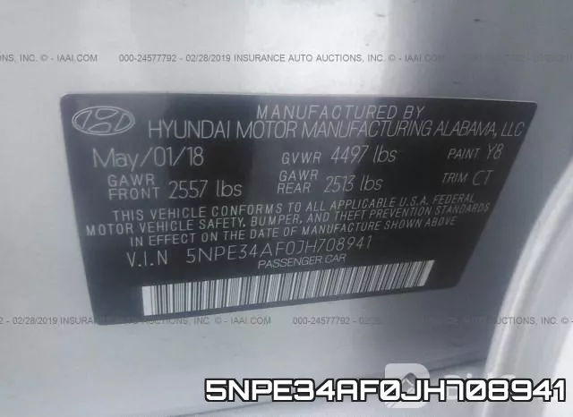 5NPE34AF0JH708941 фото 9